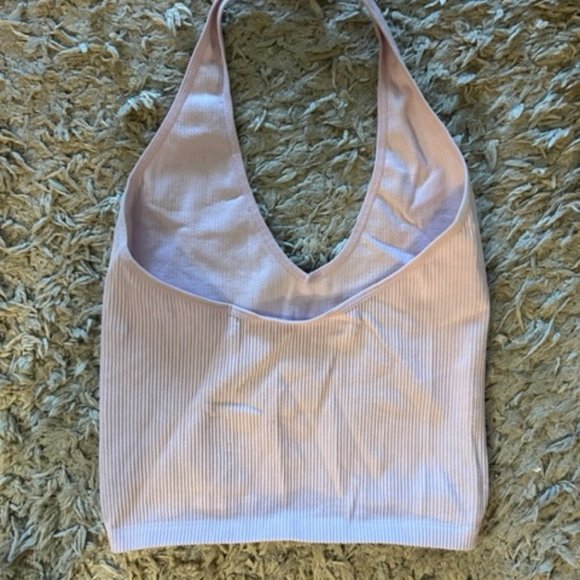 Urban Outfitters Out From Under pink halter crop top - Size M - Picture 3 of 5